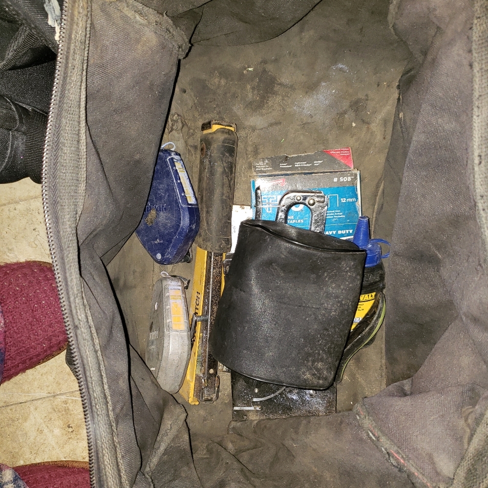 Bags full of various tools